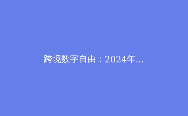 跨境数字自由：2024年VPN技术演进与隐私保护新范式