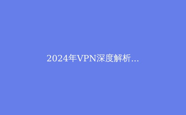 2024年VPN深度解析：从隐私保护到跨境访问，你需要知道的一切 - 3